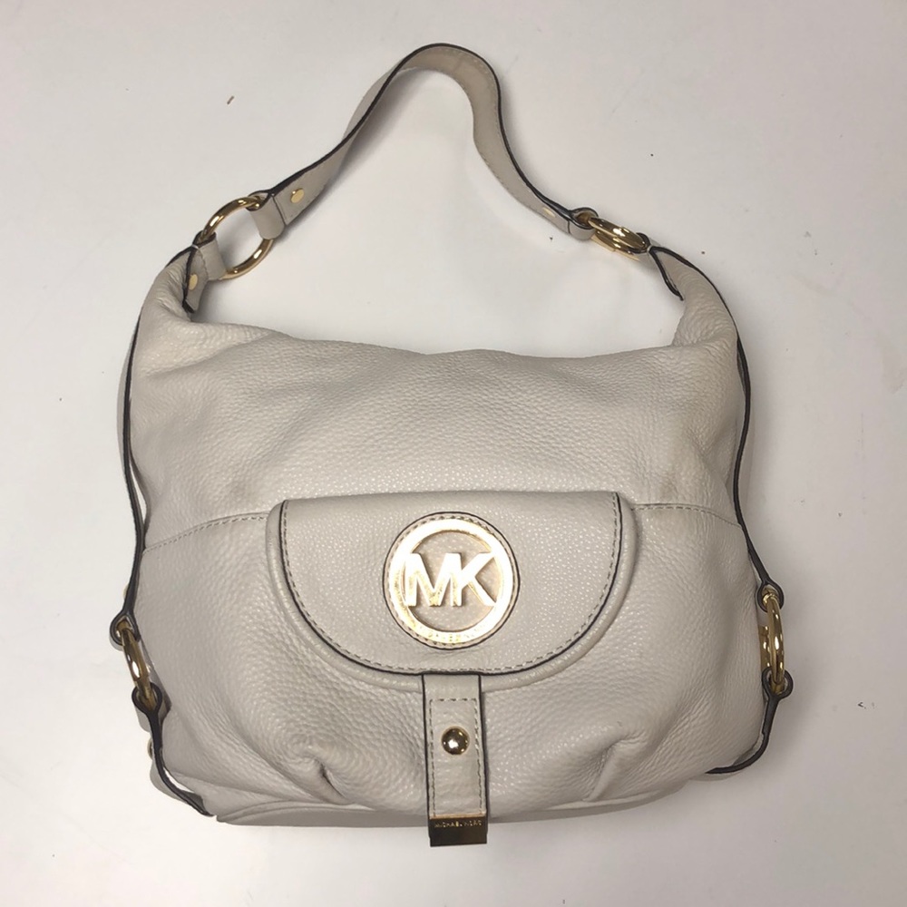Michael Kors cream handbag